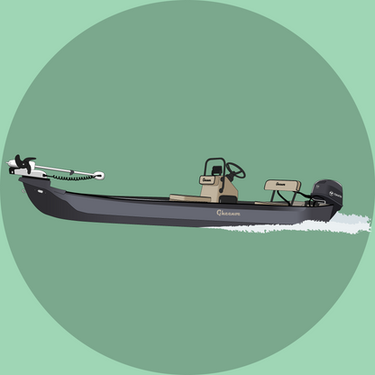 Full Color Boat Illustration